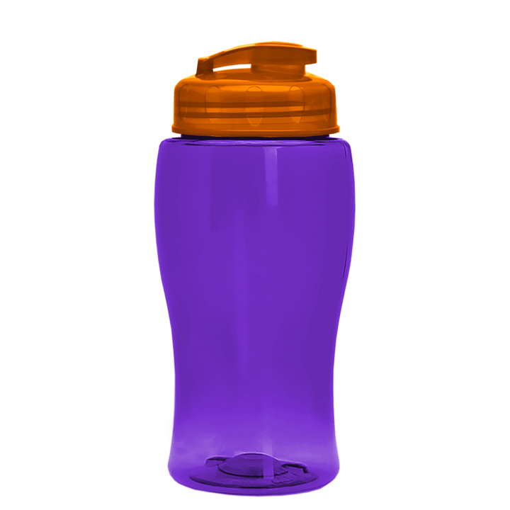 Poly-Pure Jr. - 18 oz. Transparent Bottle with USA Flip