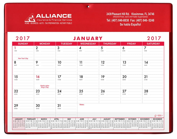 Super Economy Calendar Pad