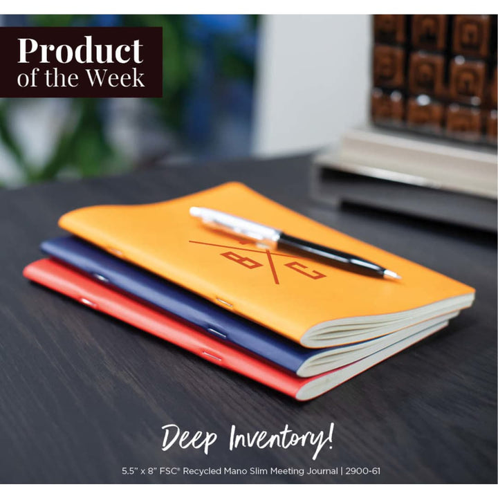 5.5" x 8" FSC ® Recycled Mano Slim Meeting Journal