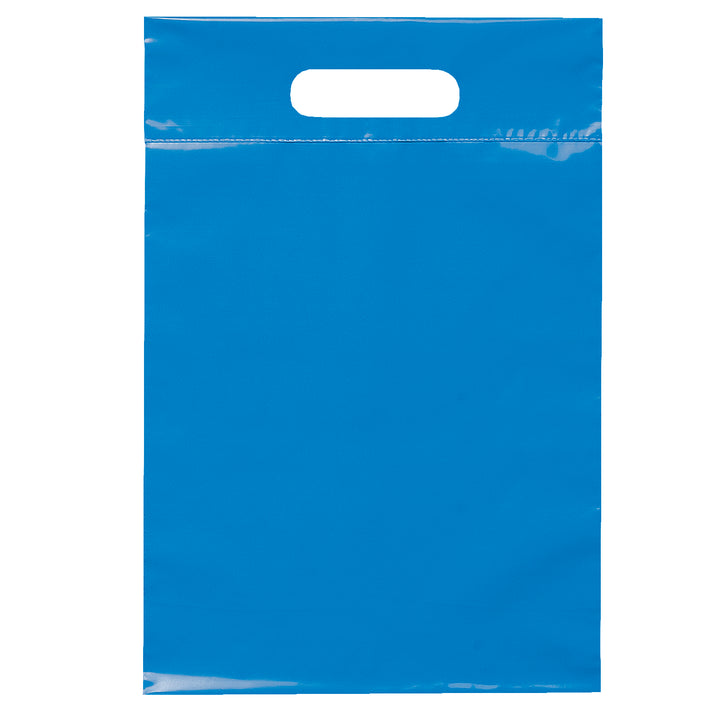 Die Cut Handle Bag - 9 1/2W x 14H - Flexo Ink Print