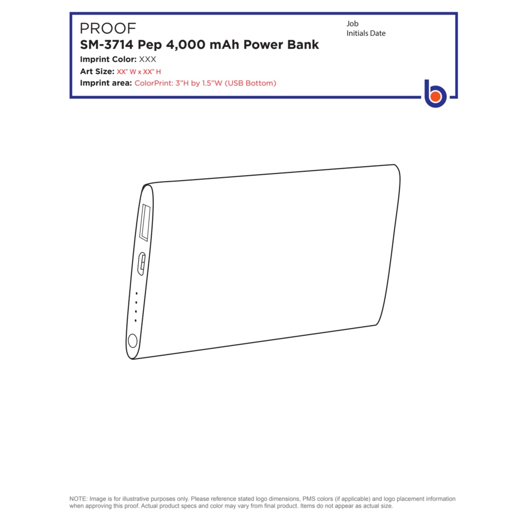 Pep 4000 mAh Power Bank