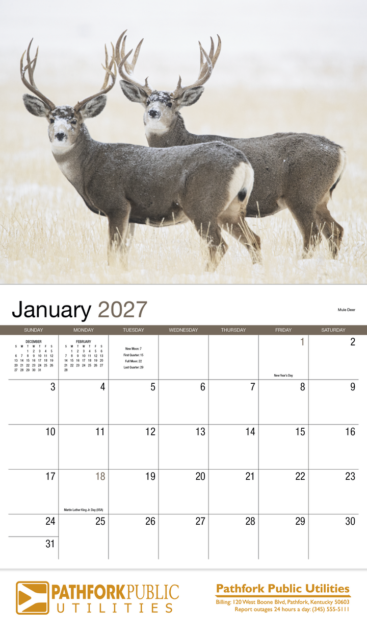 HotLine® Products Wildlife Appointment Calendar - Stapled