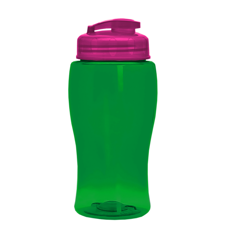 Poly-Pure Jr. - 18 oz. Transparent Bottle with USA Flip