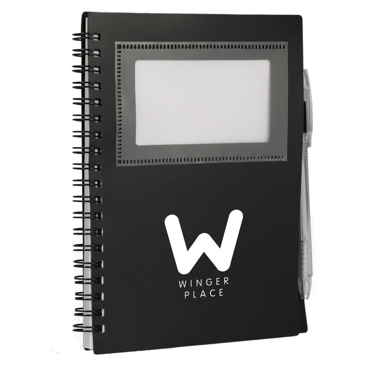 FSC® Recycled 5" x 7" Star Spiral Notebook with Pe