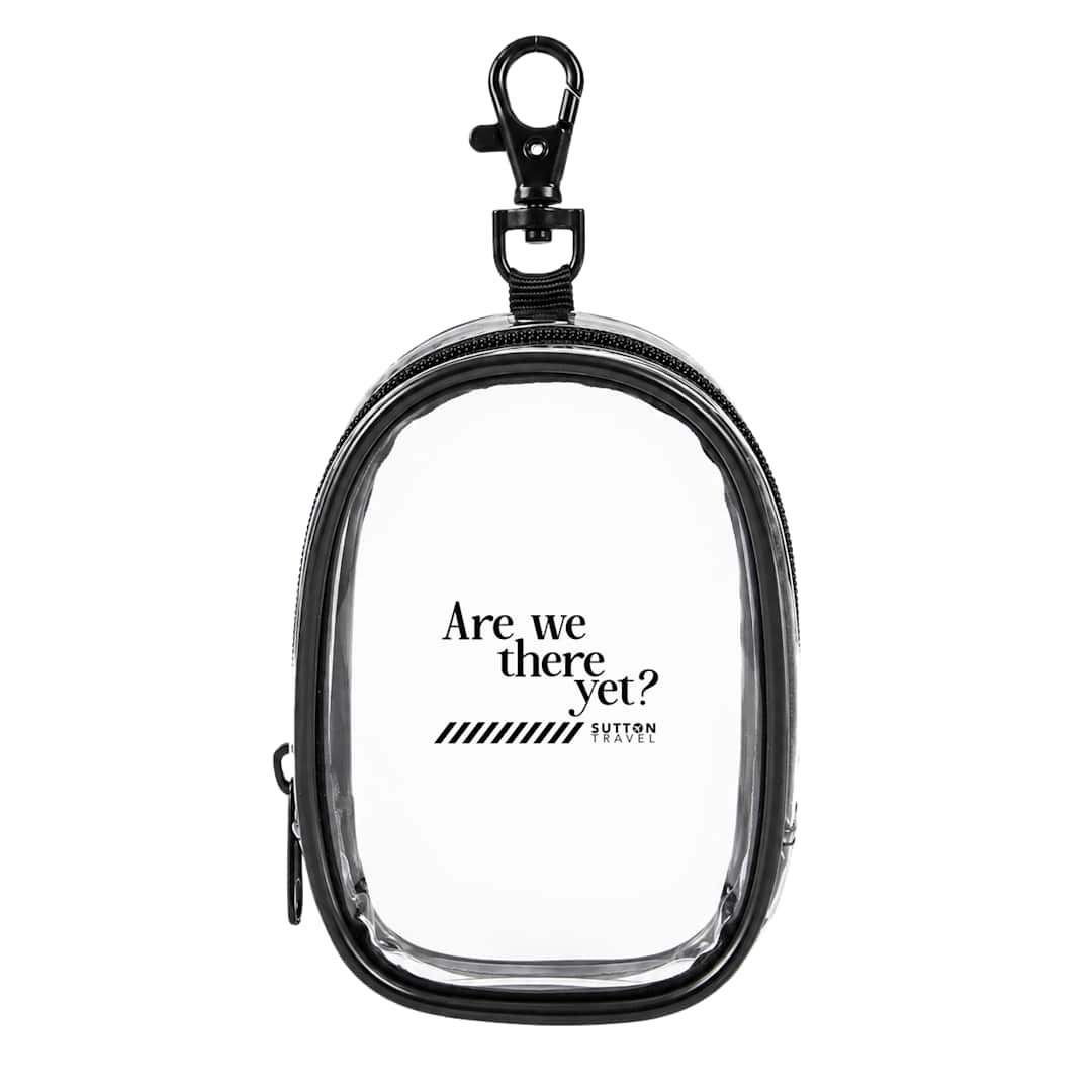 Round Clear Bag Charm