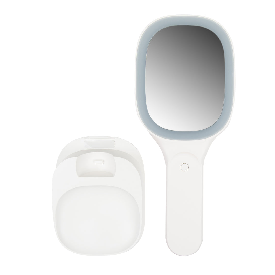 Light Up Double Sided Mirror With Wireless Charger
