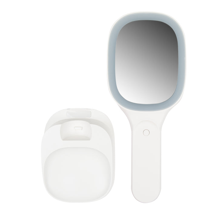 Light Up Double Sided Mirror With Wireless Charger