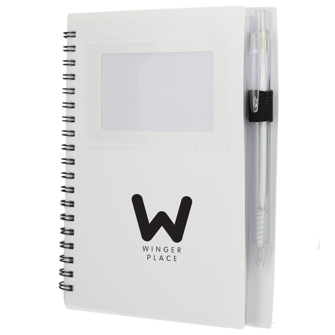 FSC® Recycled 5" x 7" Star Spiral Notebook with Pe