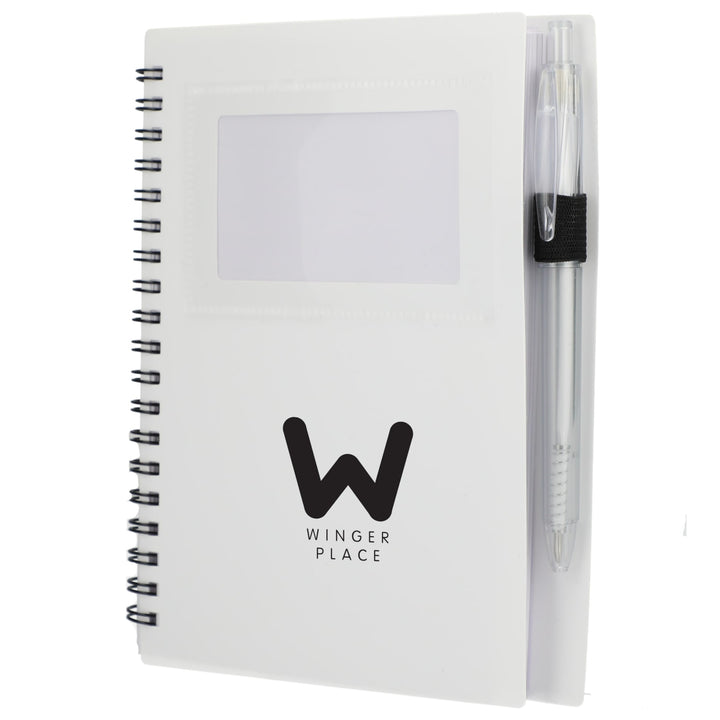 FSC® Recycled 5" x 7" Star Spiral Notebook with Pe