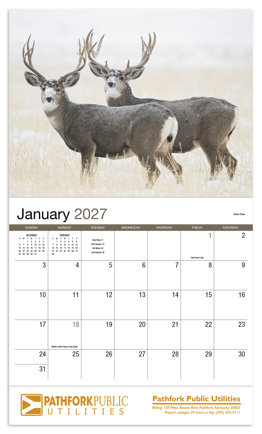 HotLine® Products Wildlife Appointment Calendar - Stapled