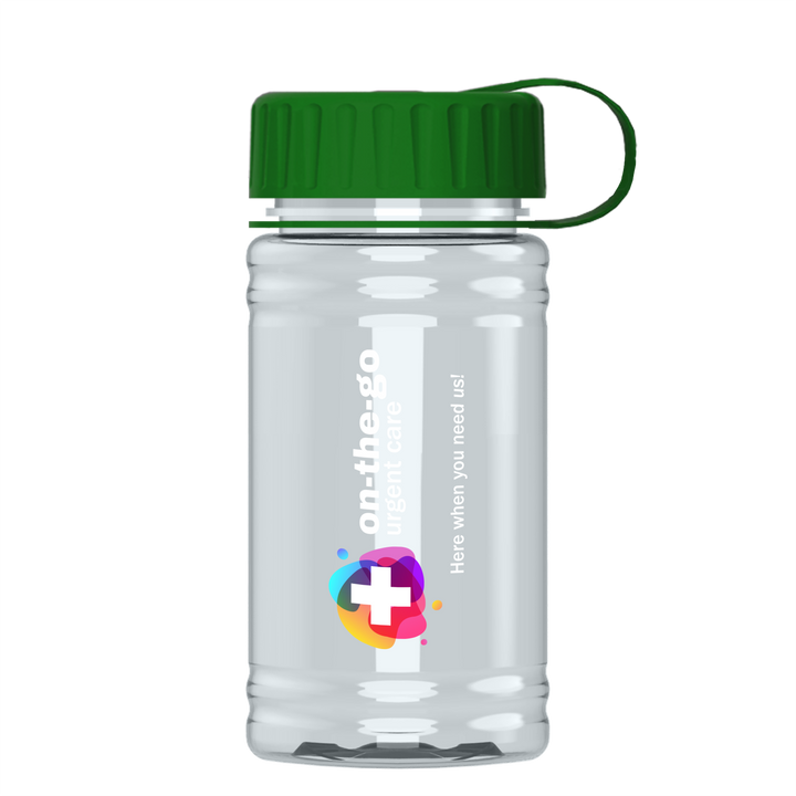Mini RPET Bottle with Tethered Lid - 16 oz.