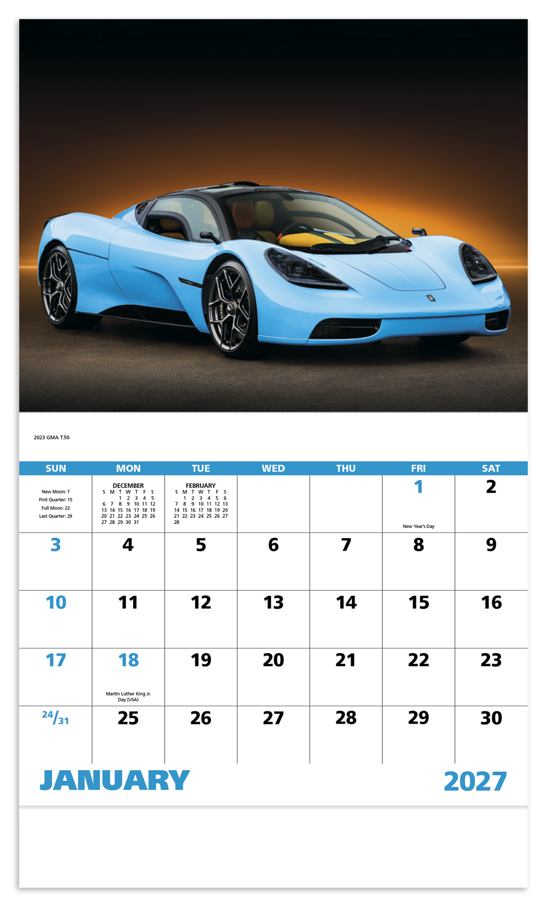 Good Value™ Exotic Sports Cars - Stapled Calendar
