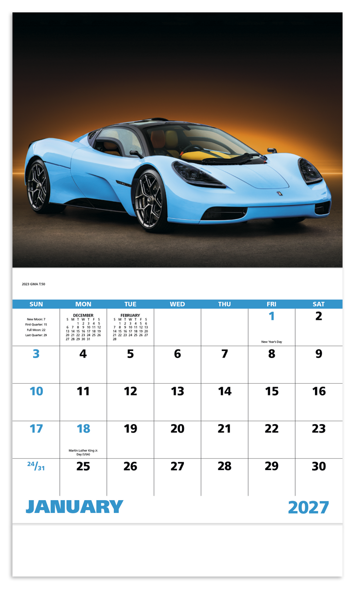 Good Value™ Exotic Sports Cars - Stapled Calendar