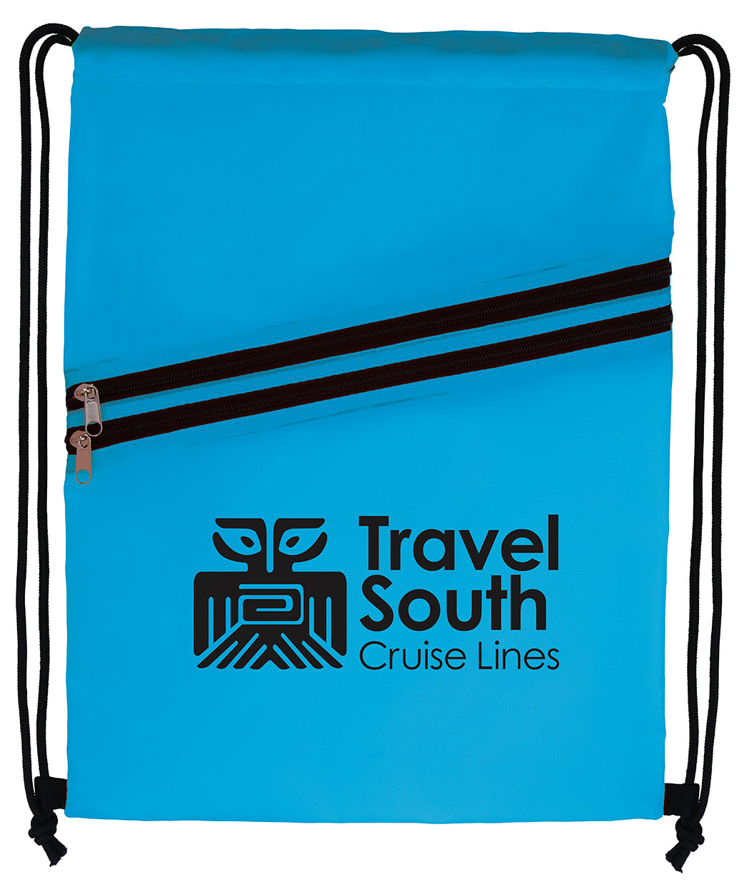 Good Value™ Neon Multi-Zippered Drawstring Backpack