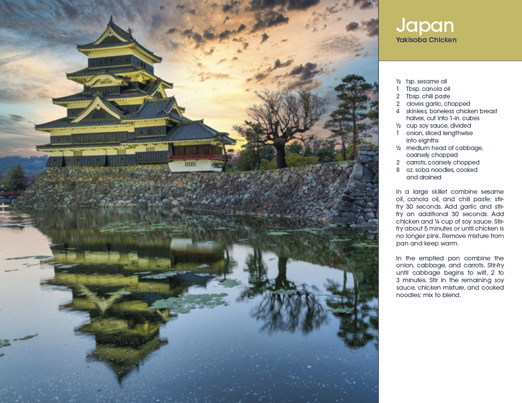 Triumph® Calendars World Scenes with Recipe Calendar