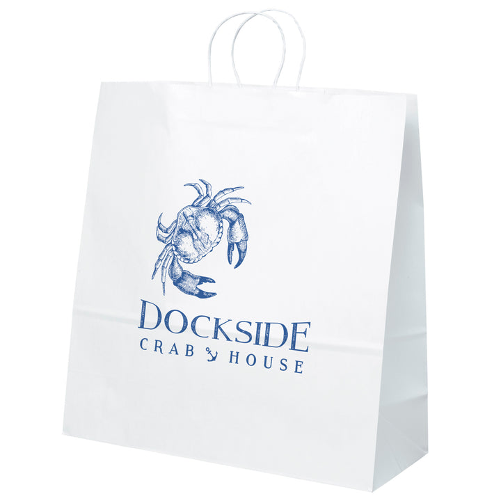 Duke - White Shopper - Flexo Ink Print