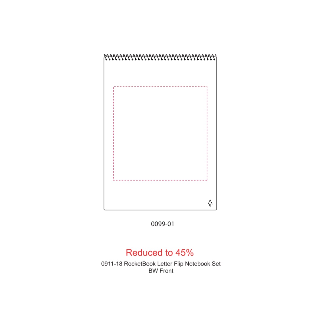 Rocketbook Letter Flip Notebook Set