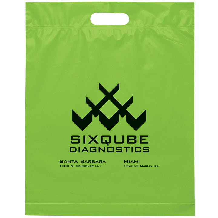 Die Cut Handle Bag - 15W x 19H x 3 - Flexo Ink Print