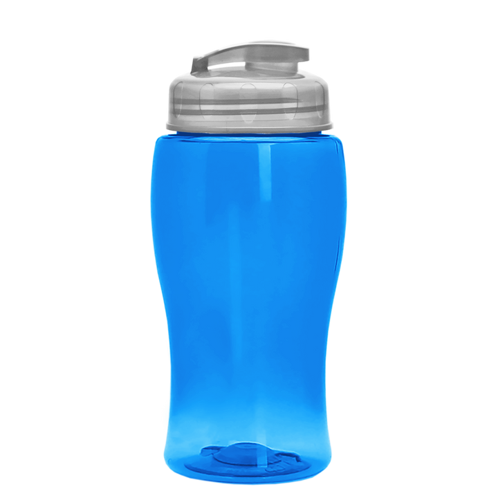 Poly-Pure Jr. - 18 oz. Transparent Bottle with USA Flip