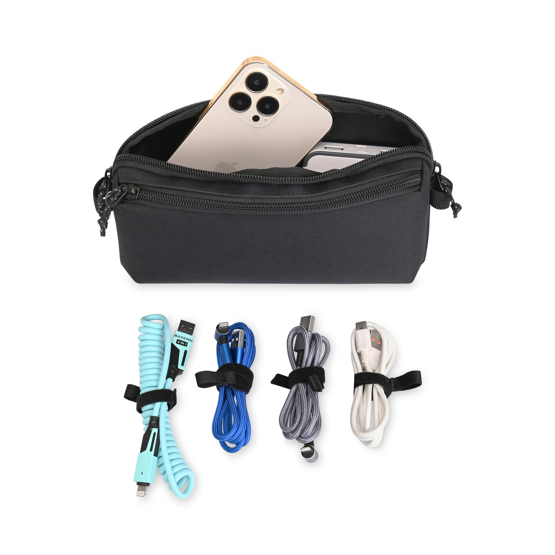 Newton Recycled rPET Electronics Cord Management Pouch