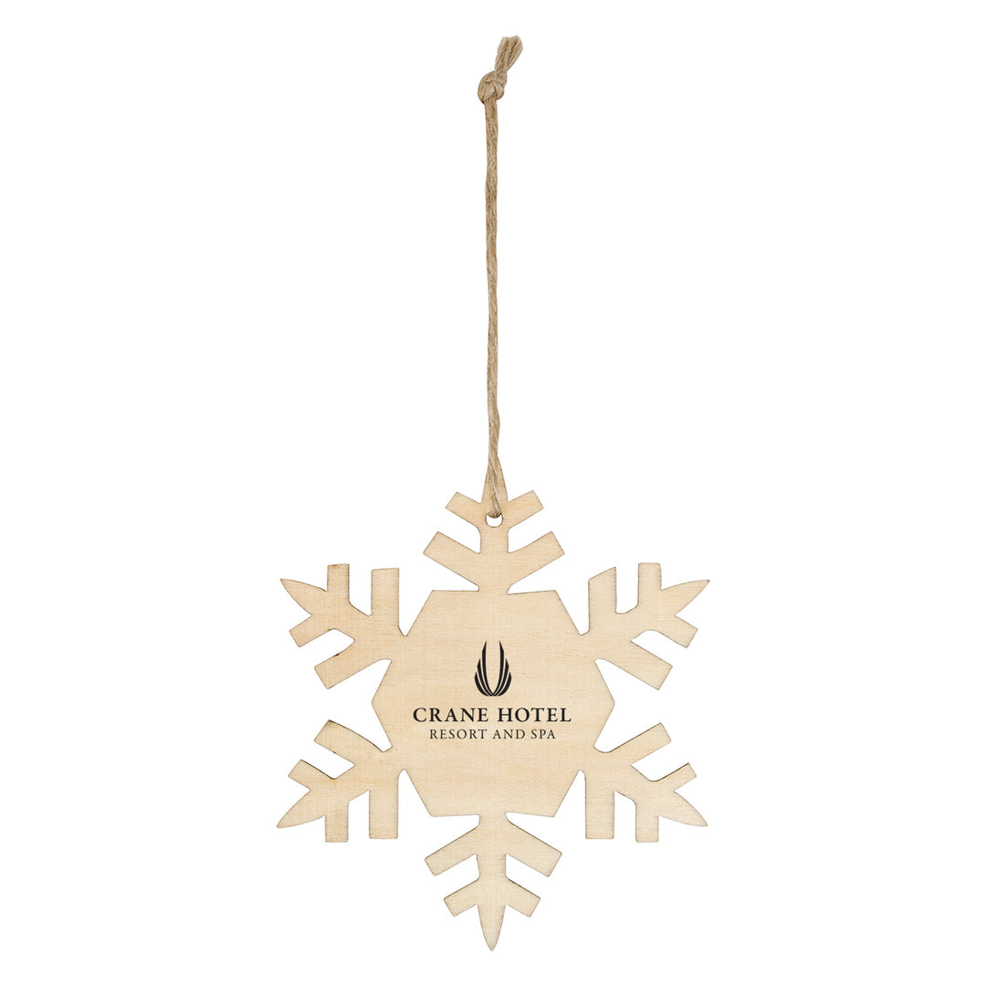 Wood Ornament - Snowflake
