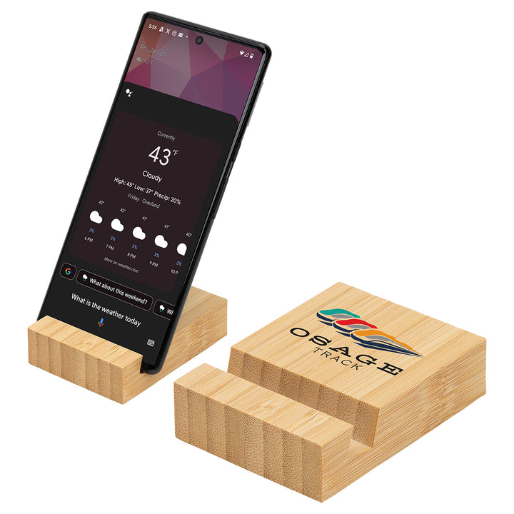 Bamboo Bloc Phone Stand