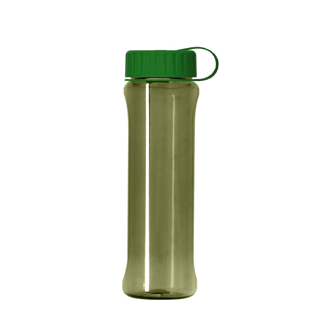 Boss Embossed RPET Bottle with Tethered Lid - 26 oz.