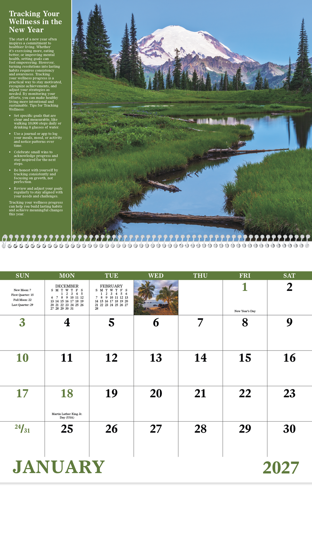 Good Value™ Healthy Living - Spiral Calendar