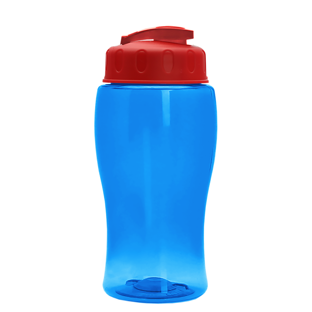 Poly-Pure Jr. - 18 oz. Transparent Bottle with USA Flip
