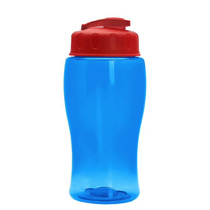 Poly-Pure Jr. - 18 oz. Transparent Bottle with USA Flip