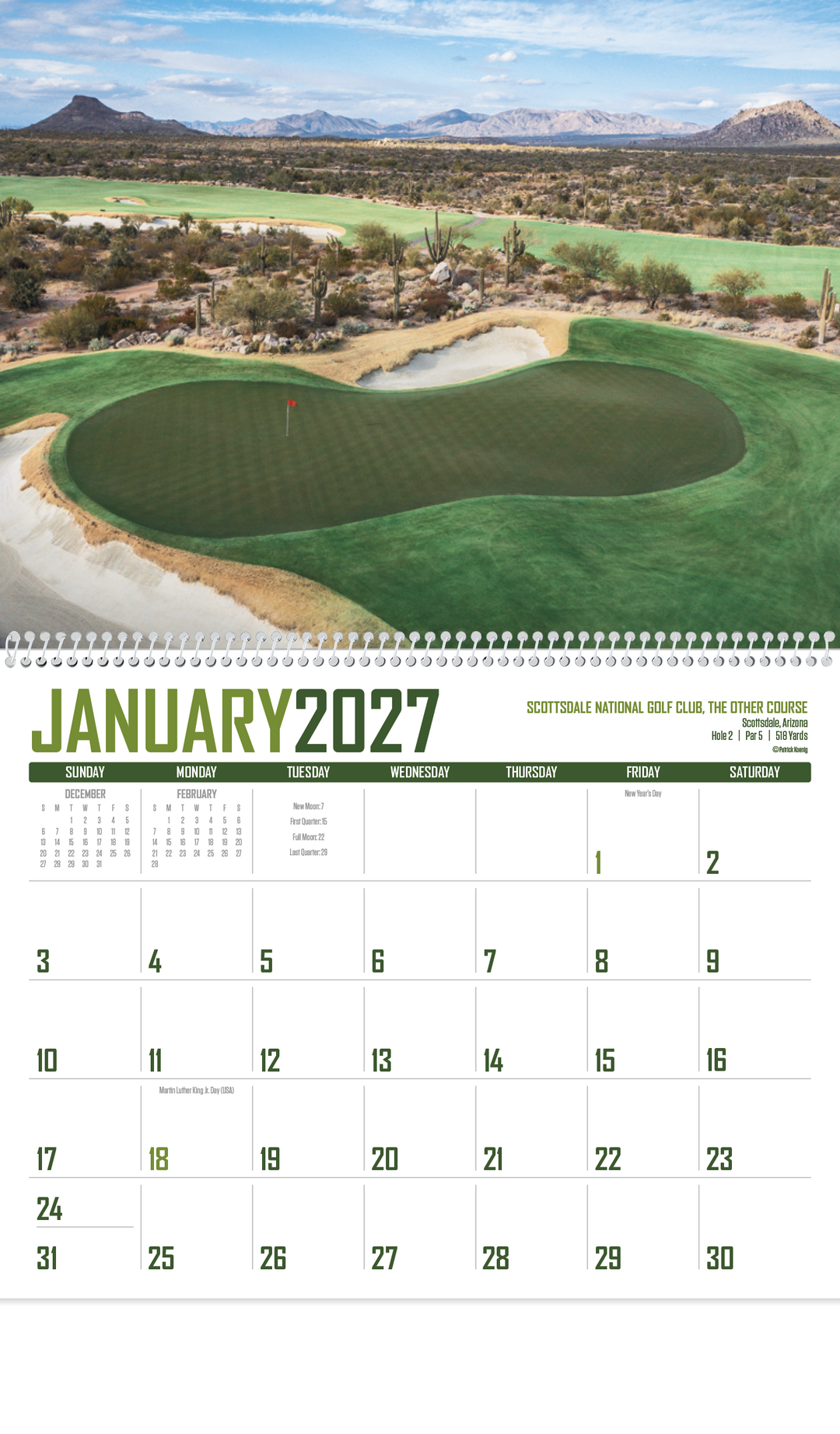 Triumph® Calendars Golf Calendar