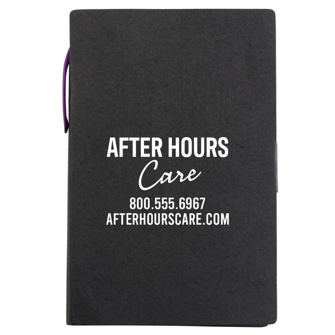 Write-Mate 4 x 6  Cardboard Memo Book with Pen - Unlined