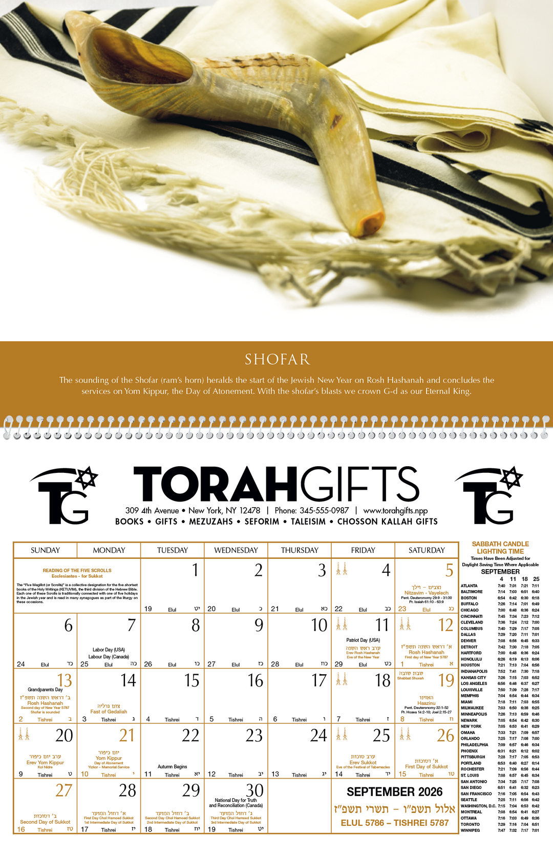 Triumph® Calendars Jewish Heritage Calendar
