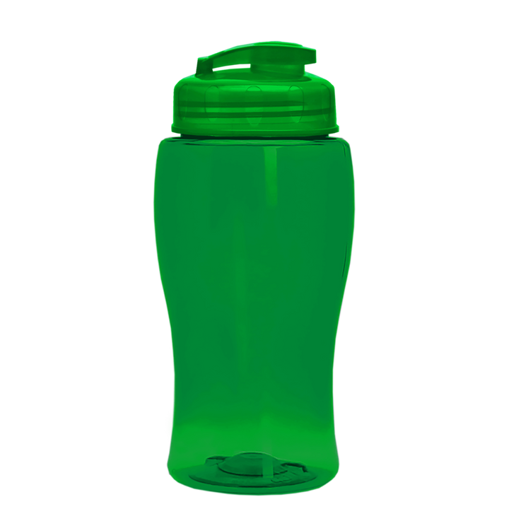 Poly-Pure Jr. - 18 oz. Transparent Bottle with USA Flip