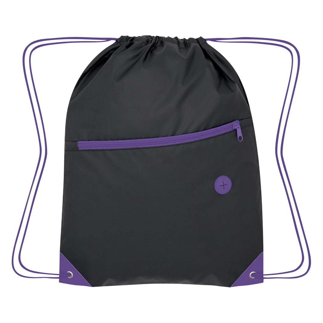 Color Pop Recycled Drawstring Bag
