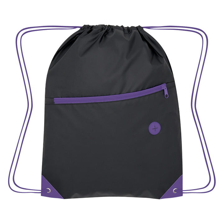 Color Pop Recycled Drawstring Bag