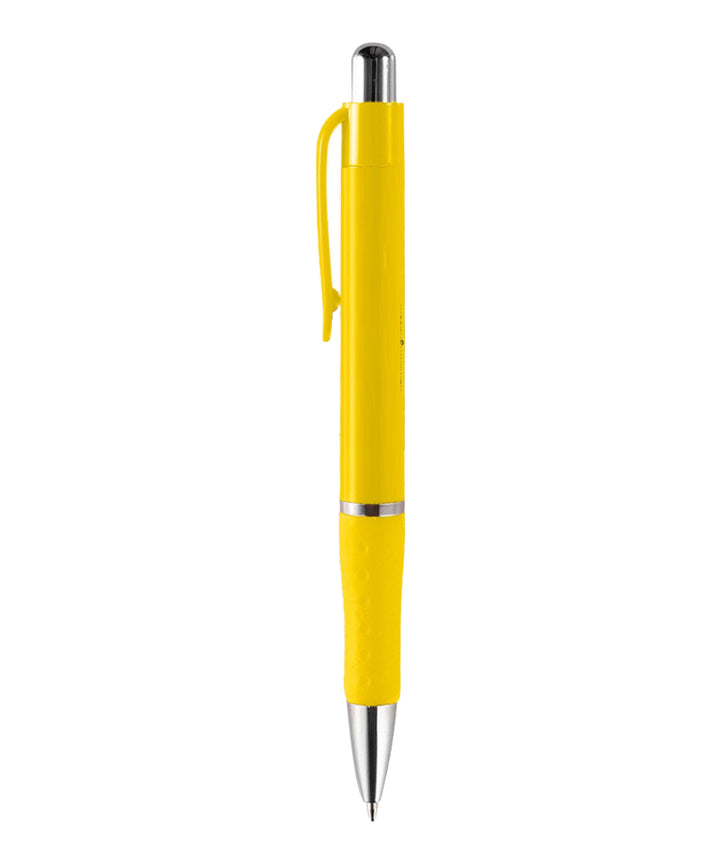 Rigid - Solid Colored Ballpoint Click Pen with grip