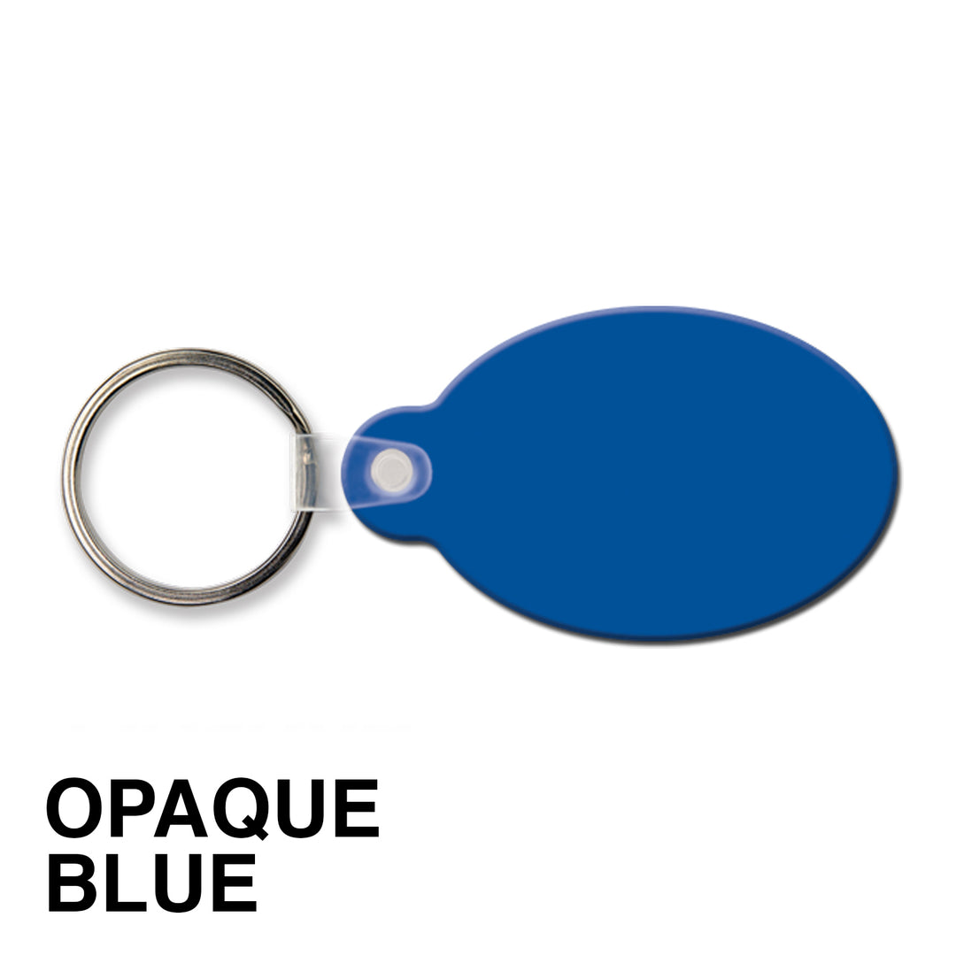 Oval w/Tab Key Tag (Spot Color)