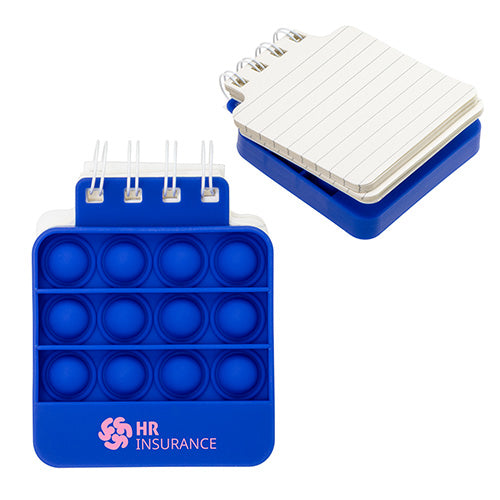 Square Spiral Notebook Push Pop