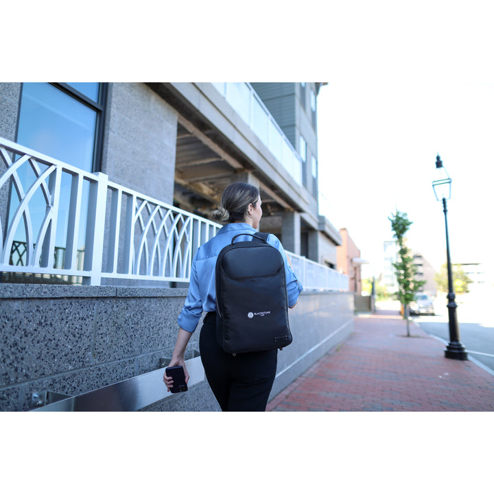 Travis & Wells® Lennox Recycled Nylon Laptop Backpack