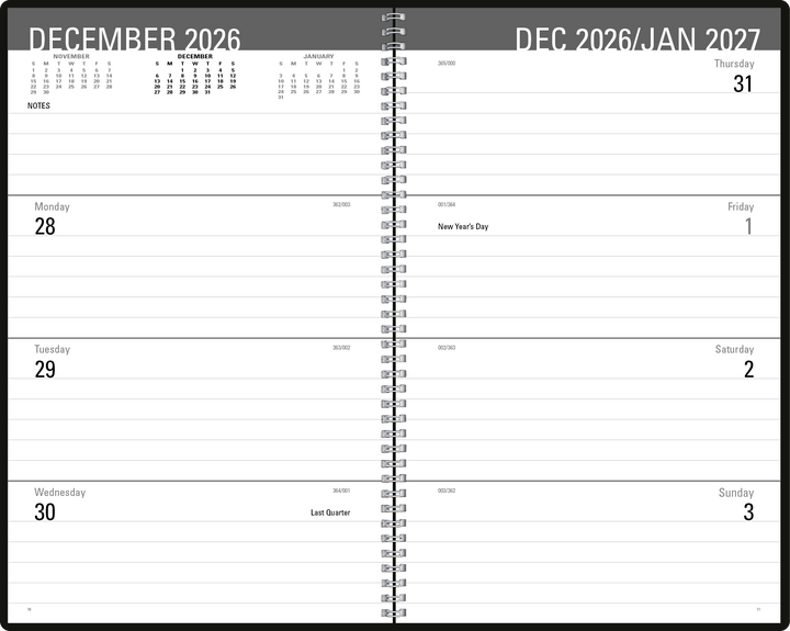Triumph® Calendars Classic Weekly Desk Planner