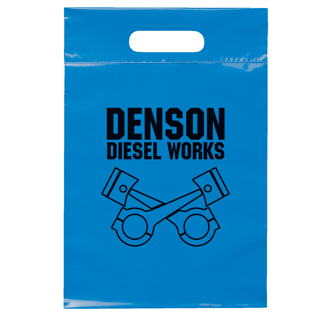 Die Cut Handle Bag - 9 1/2W x 14H - Flexo Ink Print