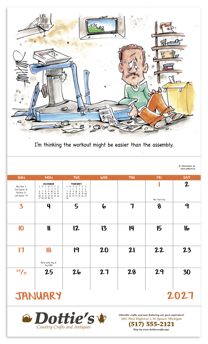 Good Value™ Laughing It Up - Stapled Calendar