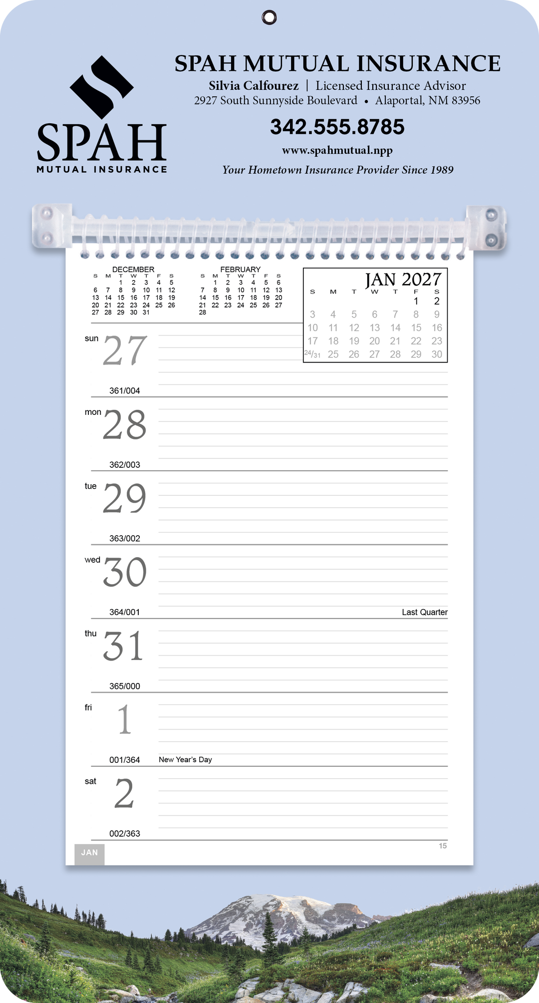 Triumph® Calendars Full-Color Weekly Memo Calendar