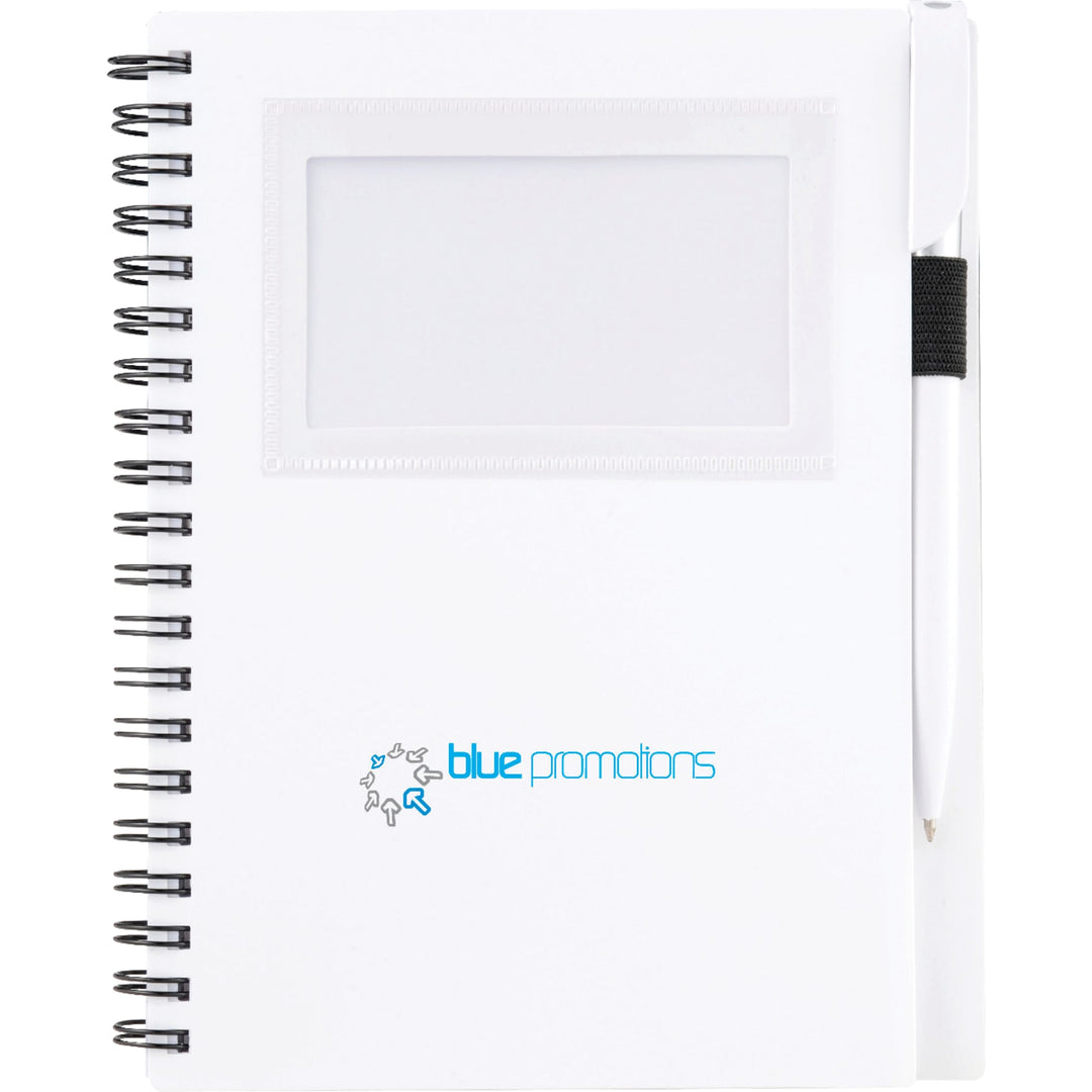 FSC® Mix 5.5" x 7" Star Spiral Notebook with Pen
