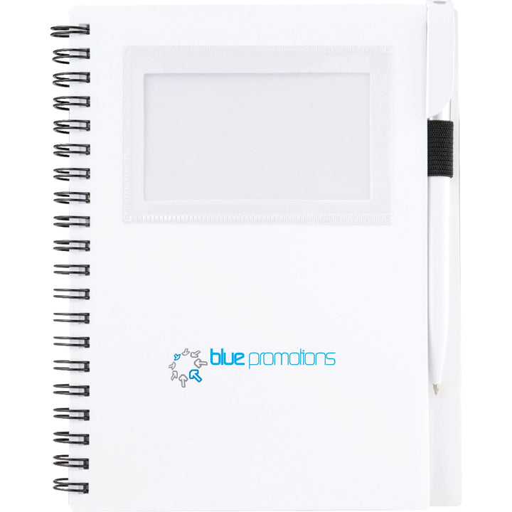FSC® Mix 5.5" x 7" Star Spiral Notebook with Pen