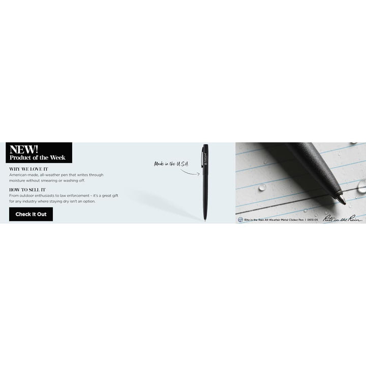 Rite in the Rain All Weather Metal Clicker Pen