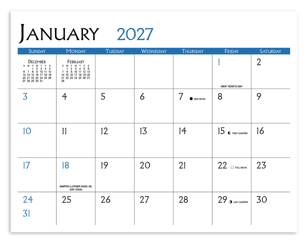 Triumph® Calendars Small Quantity Custom - Spiral Calendar