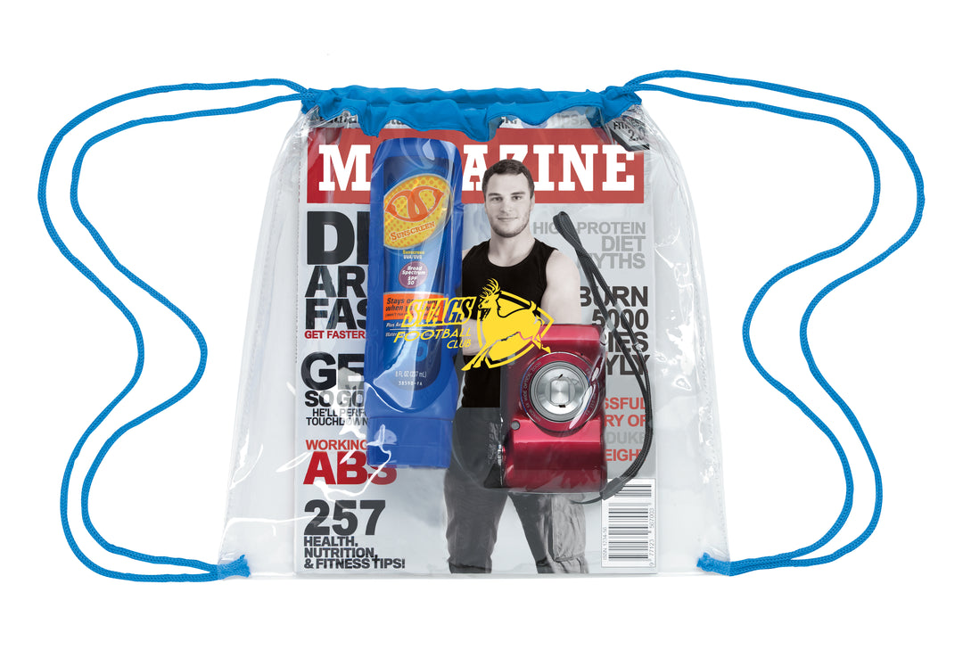 Good Value™ Clear Game Drawstring Backpack