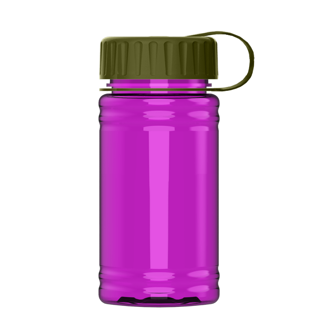 Mini RPET Bottle with Tethered Lid - 16 oz.